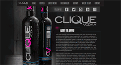 Desktop Screenshot of cliquevodka.com