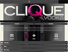 Tablet Screenshot of cliquevodka.com